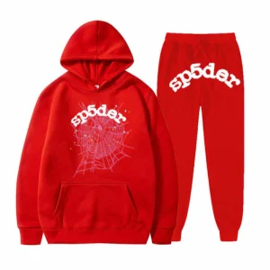 Sp5der 555555 Edition Red Tracksuit