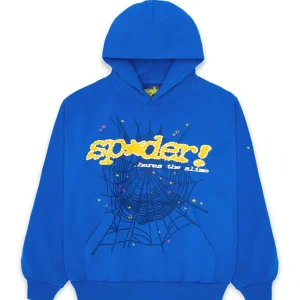 Sp5der SP5 Edition Blue Hoodie
