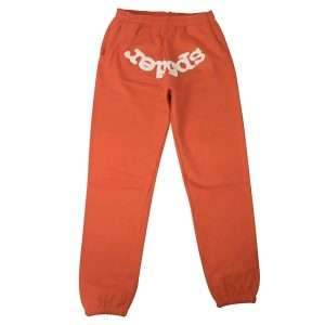 Sp5der Worldwide Rhinestone Edition Orange Sweatpant